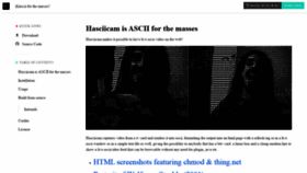What Ascii.dyne.org website looked like in 2020 (3 years ago)