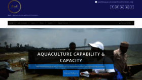 What Aquaculturewithoutfrontiers.org website looked like in 2020 (3 years ago)