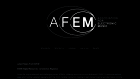 What Associationforelectronicmusic.org website looked like in 2020 (3 years ago)