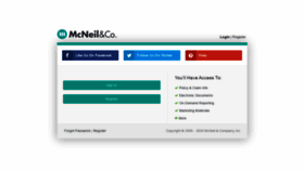 What Agents.mcneilandcompany.com website looked like in 2020 (3 years ago)