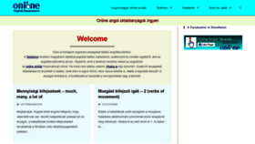 What Angoltanszek.hu website looked like in 2020 (3 years ago)