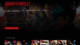 What Animecomplet.fr website looked like in 2020 (3 years ago)