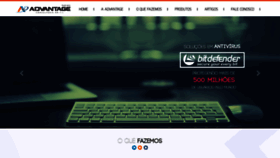 What Advantage.inf.br website looked like in 2020 (4 years ago)