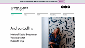 What Andreacollins.ca website looked like in 2020 (6 years ago)