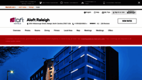 What Aloftraleigh.com website looked like in 2020 (3 years ago)