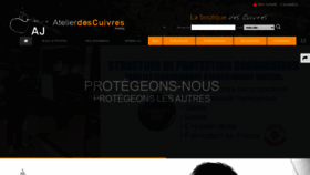 What Aj-atelierdescuivres.fr website looked like in 2020 (3 years ago)