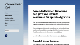 What Ascendedmasterlight.com website looked like in 2020 (3 years ago)