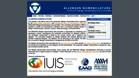 What Allergen.org website looked like in 2020 (4 years ago)