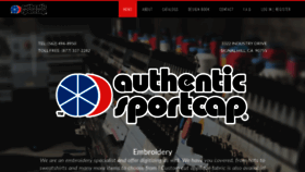 What Authenticsportcap.com website looked like in 2020 (3 years ago)