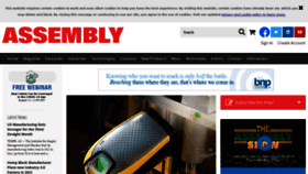 What Assemblymag.com website looked like in 2020 (3 years ago)