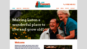 What Ageconcernluton.org.uk website looked like in 2020 (3 years ago)