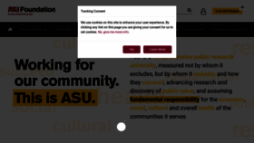 What Asufoundation.org website looked like in 2020 (3 years ago)