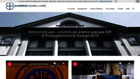 What Ambromobiliare.it website looked like in 2020 (3 years ago)