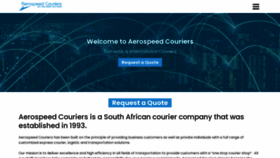What Aerospeedcouriers.co.za website looked like in 2020 (3 years ago)