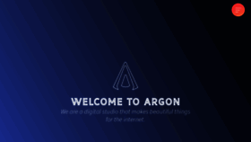 What Argondev.com website looked like in 2020 (3 years ago)