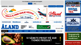 What Alandstidningen.ax website looked like in 2020 (3 years ago)