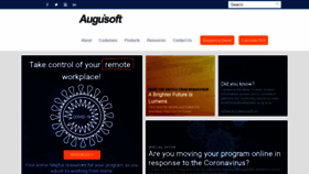 What Augusoft.net website looked like in 2020 (6 years ago)