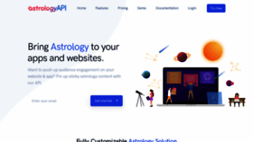 What Astrologyapi.com website looked like in 2020 (3 years ago)