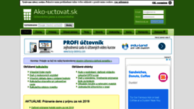 What Ako-uctovat.sk website looked like in 2020 (3 years ago)