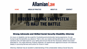 What Allamianlaw.com website looked like in 2020 (3 years ago)