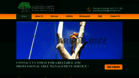 What Arborbizz.com website looked like in 2020 (3 years ago)