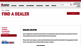 What Agcocorpdealers.com website looked like in 2020 (3 years ago)