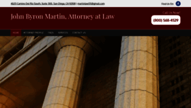 What Attorneymartin.com website looked like in 2020 (3 years ago)