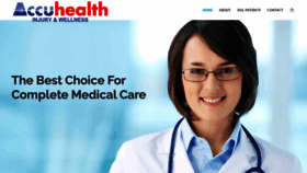 What Accuhealth.net website looked like in 2020 (3 years ago)
