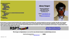 What Asergeev.com website looked like in 2020 (3 years ago)