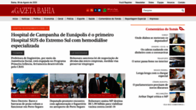 What Agazetabahia.com.br website looked like in 2020 (3 years ago)