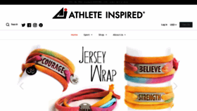 What Athleteinspired.com website looked like in 2020 (3 years ago)