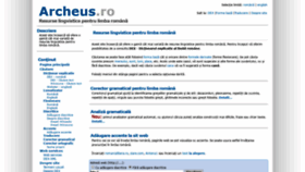 What Archeus.ro website looked like in 2020 (3 years ago)