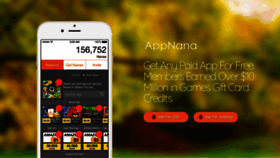 What Appnana.com website looked like in 2020 (3 years ago)