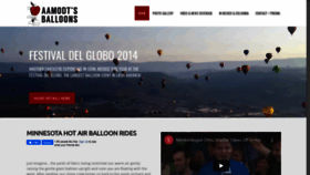 What Aamodtsballoons.com website looked like in 2020 (3 years ago)