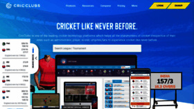 What Api.cricclubs.com website looked like in 2020 (3 years ago)