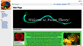 What Awaretheory.com website looked like in 2020 (3 years ago)
