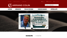 What Armand-colin.com website looked like in 2020 (3 years ago)