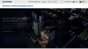 What Autodesk.fr website looked like in 2020 (4 years ago)