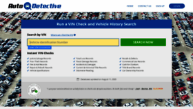 What Autodetective.com website looked like in 2020 (3 years ago)