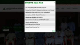 What Abu.edu.ng website looked like in 2020 (4 years ago)