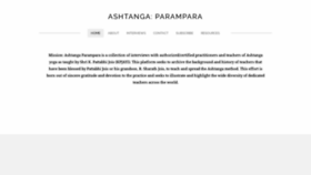 What Ashtangaparampara.org website looked like in 2020 (3 years ago)