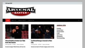 What Arsenalbanter.com website looked like in 2020 (3 years ago)