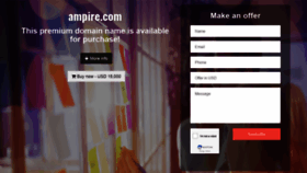 What Ampire.com website looked like in 2020 (3 years ago)