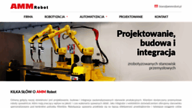 What Ammrobot.pl website looked like in 2020 (3 years ago)