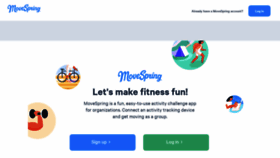 What App.movespring.com website looked like in 2020 (5 years ago)