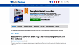 What Anti-spyware-review.toptenreviews.com website looked like in 2020 (3 years ago)