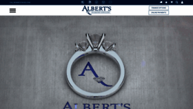 What Albertsjewelers.com website looked like in 2020 (3 years ago)