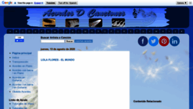 What Acordesdcanciones.com website looked like in 2020 (3 years ago)