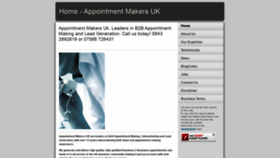 What Appointmentmakersuk.co.uk website looked like in 2020 (3 years ago)