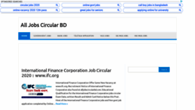 What Alljobscircularbd.com website looked like in 2020 (3 years ago)